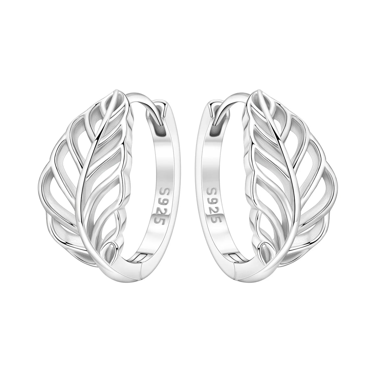 Orstarry Original 925 Sterling Silver Blue Iris Flower Earrings Women Hoop Earring Anniversary Jewelry Trendy Gifts
