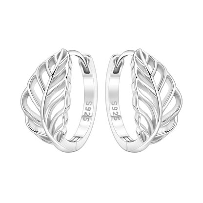 Orstarry Original 925 Sterling Silver Blue Iris Flower Earrings Women Hoop Earring Anniversary Jewelry Trendy Gifts