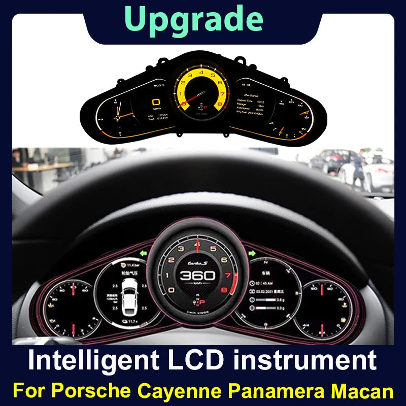 2026 Latest Original Car Digital Cluster Instrument For Porsche Cayenne Panamera Macan 718 2010-2017 LCD Speed Meter Dashboard