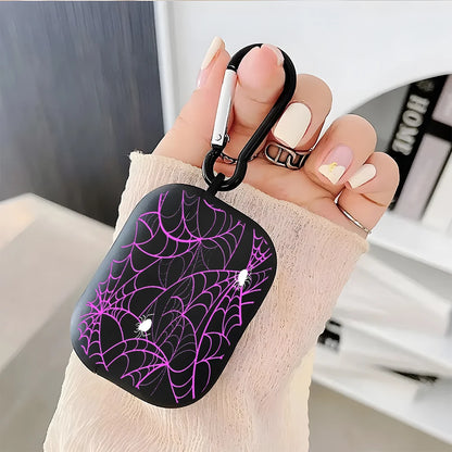 Cool Spider Pattern Silicone Tpu Earphone Case For AirPods Pro3/Pro2/Pro Earbuds Case For AirPods 1/2/3/4 Shockproof Soft Cover