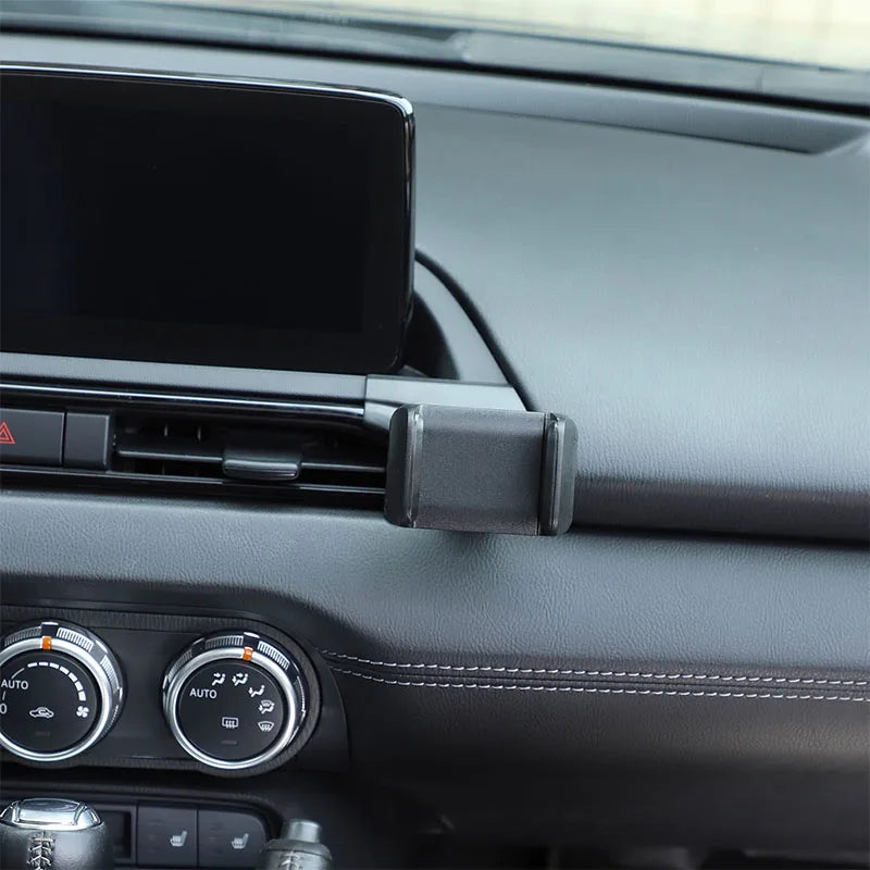 For Mazda MX5 MX-5 ND 2016-2024 ABS central control air outlet right mobile phone holder GPS navigation holder car accessories
