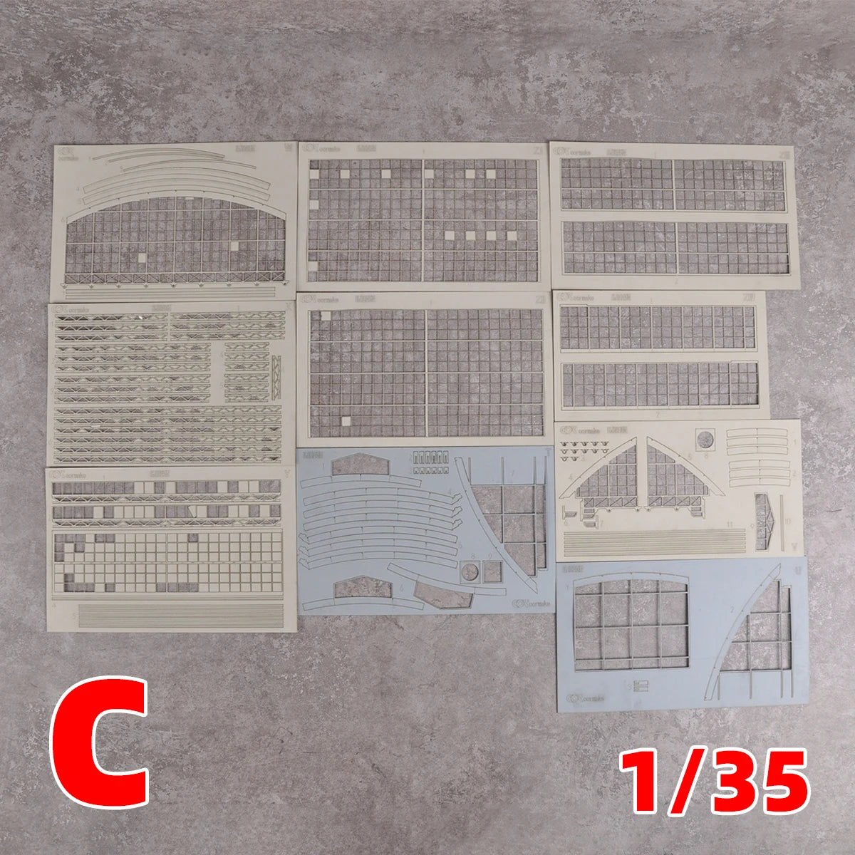 Assembly Architectural Model Miniature Sand Table Building Bungalow Railway Station Ticket Office Diorama Scale Model Kit 1/35