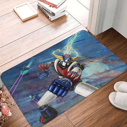 UFO Robot Mazinger Z Front Door Floor Entrance Mats Outdoor Anime Bath Kitchen Doormat Bedroom Carpet Rug