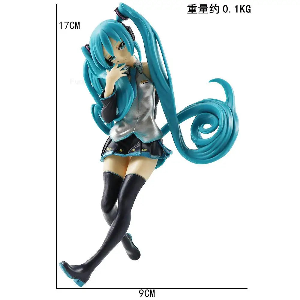 Anime Figure Wedding Dress Action Figures Kawaii Swimsuit Vocaloid PVC Collectible Model Toys Girl Gift