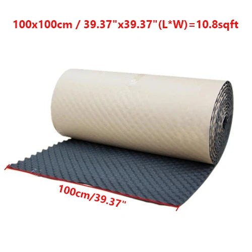 UXCELL 200cmx50cm 100x50cm Sound Deadener Insulation Mat Noise Heat Shield Insulation Automotive Deadening Foam Cotton Sound