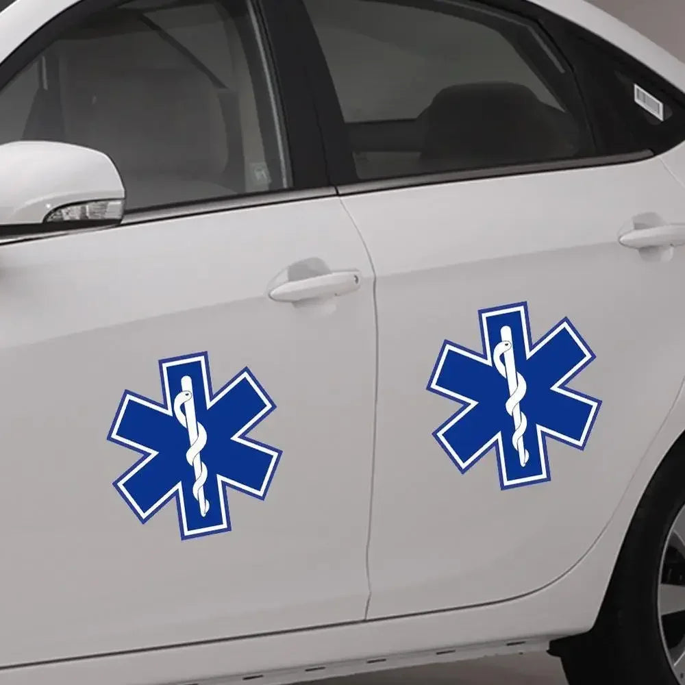 Car Stickers Amusing STAR OF LIFE Car Sticker Reflective The Tail of The Car Decal Decorative Accessories Creative Sunscreen