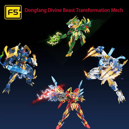 JAKI Transform Mech F5 series 2 in 1 puzzle building blocks assembled model decoration children's toys