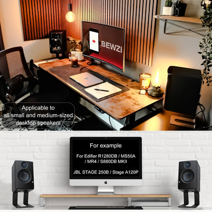 Desktop Speaker Stand Anti-vibration Audio Base Accessory Stand Steel Material Medium Height Speaker Bracket