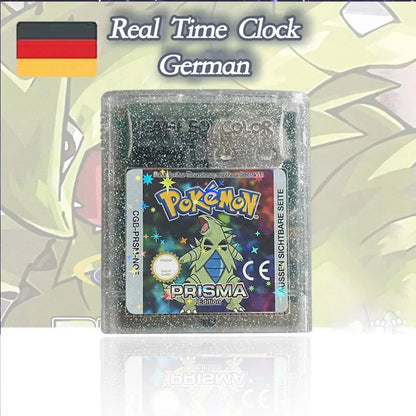 pokémon Prism USA ESP NOE Version RTC Flash Cart GBC Game Cartridge Video Game Rom Hack English Spanish German