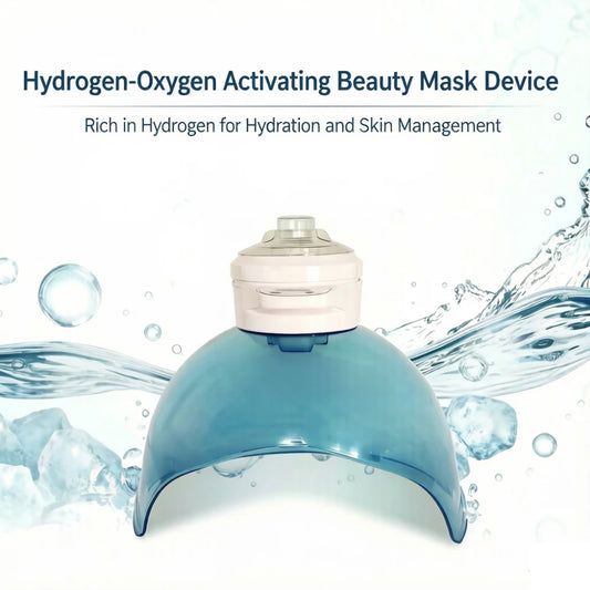 New Style Standing Hydrogen Oxygen Mask with Red and Blue Light Beauty Equipment Oxygen Jet Facial Care Machines