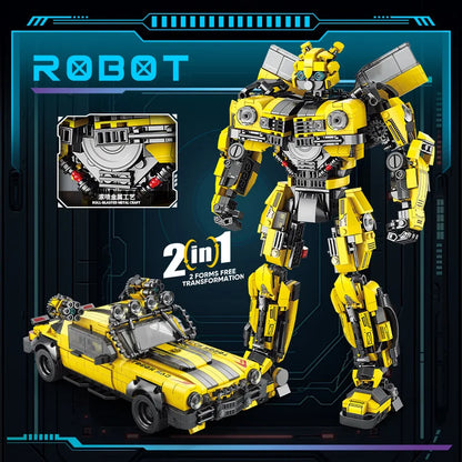 Transformers Deformation building blocks Mecha Car Robot bumble bee