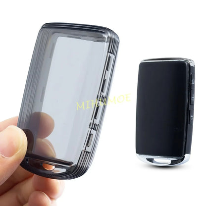 For Mazda 3 BP 6 GJ CX30 CX50 CX60 CX70 CX90 CX5 CX9 MX30 MX5 Black Transparent Car Key Fob Case Cover Keychain Ring Holder
