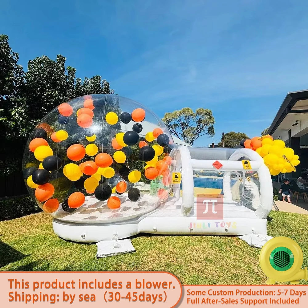 Bubble House With Trampoline Nd Blower PVC Material Outdoor Inflatable Castle Bouncer For Kids Chlidren Toys Hot