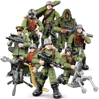 World War Army Military Soldiers Special Forces Model Assemble Building Blocks Bricks Children's Toys Gift