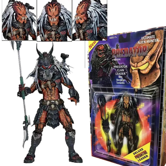 New NECA Predator Warrior Action Figure Chief Alien VS Predator Collectable Toys Birthday Christmas Gifts in Stock 18CM