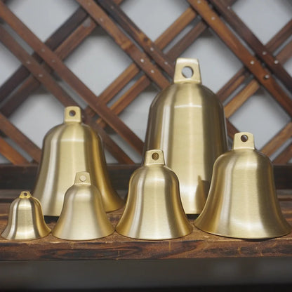 Copper Bell Pure Copper Pendant Buddhist Temple Copper Bell  Brass Door Sound Home Wind Bell Pendant