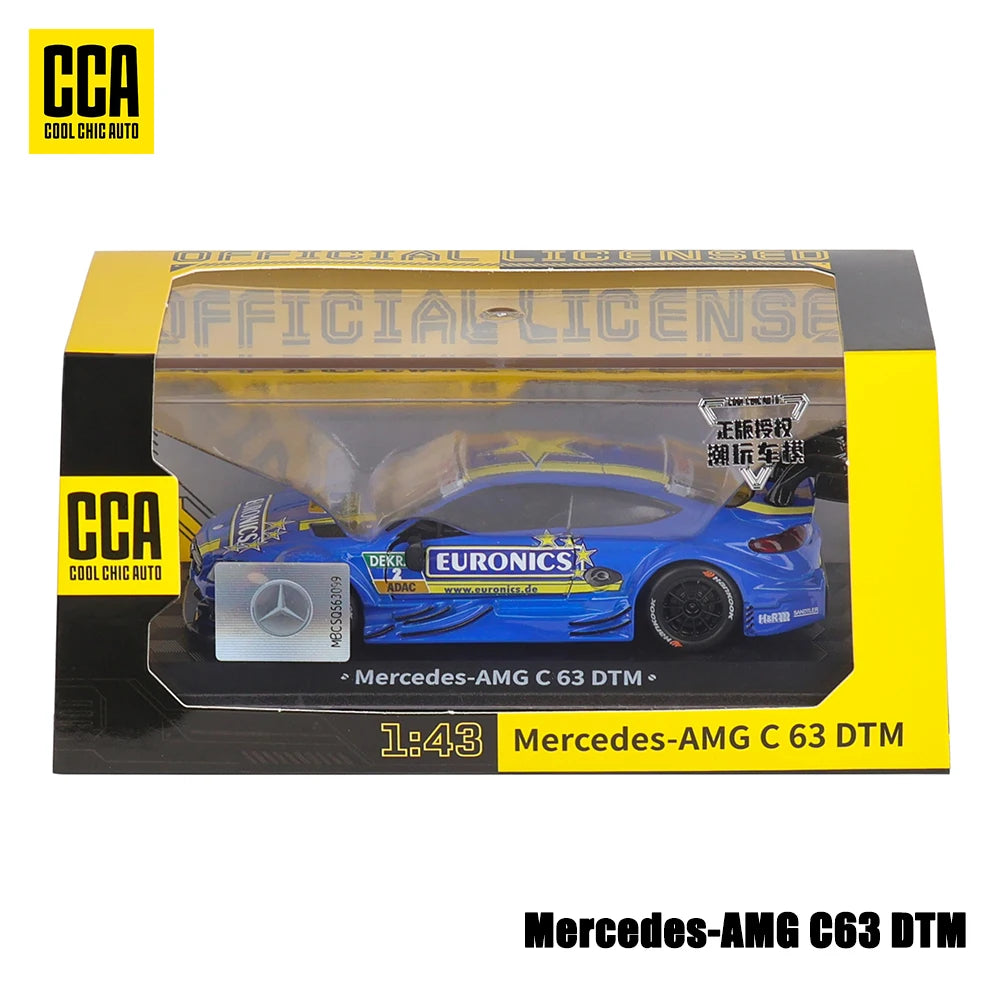 CCA MSZ 1:36~1:47 Lamborghini Aventador SVJ 63 Maserati Land Rover Guard BMW Benz Car Model With Helmet Acrylic Box Alloy Car