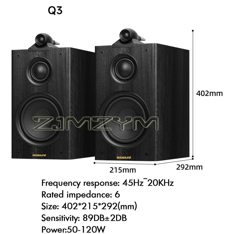 6.5 Inch HiFi Speaker Three-Way Passive Bookshelf Speaker 120W NS-Q1/Q3 Fever Monitor Audio 6ohm Home theater Speaker Sound Box