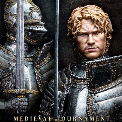 1/10 Resin Model Bust Set Medieval Handsome Knight Colorless Self Assembled（Special offer）  A-1905