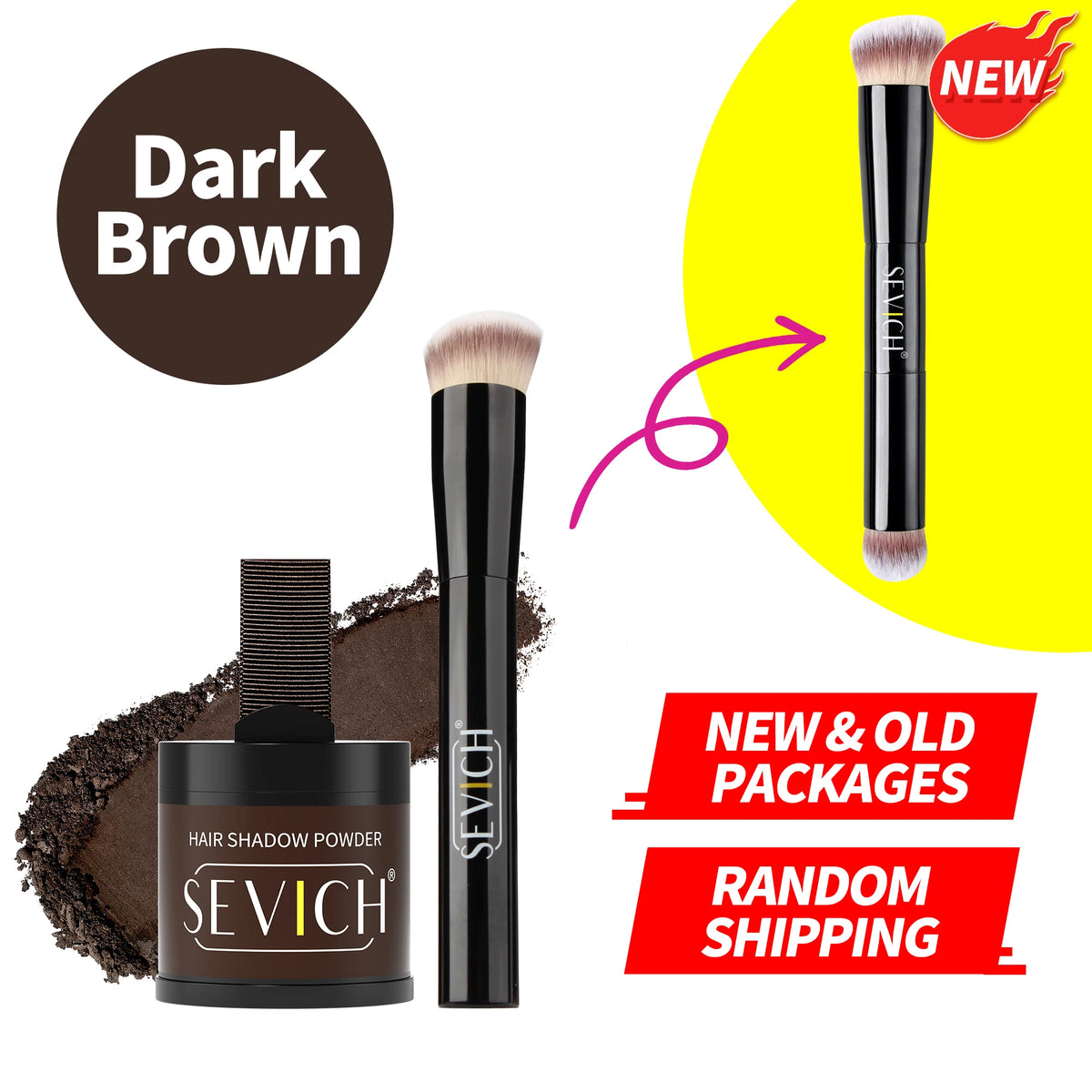 VIP-Keman-Hairline Powder 4g with Brush