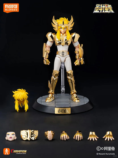 In Stock Blokees Saint Seiya Transcendence Edition Sagittarius Cygnus Electroplating Version 40th Anniversary Assembly Model