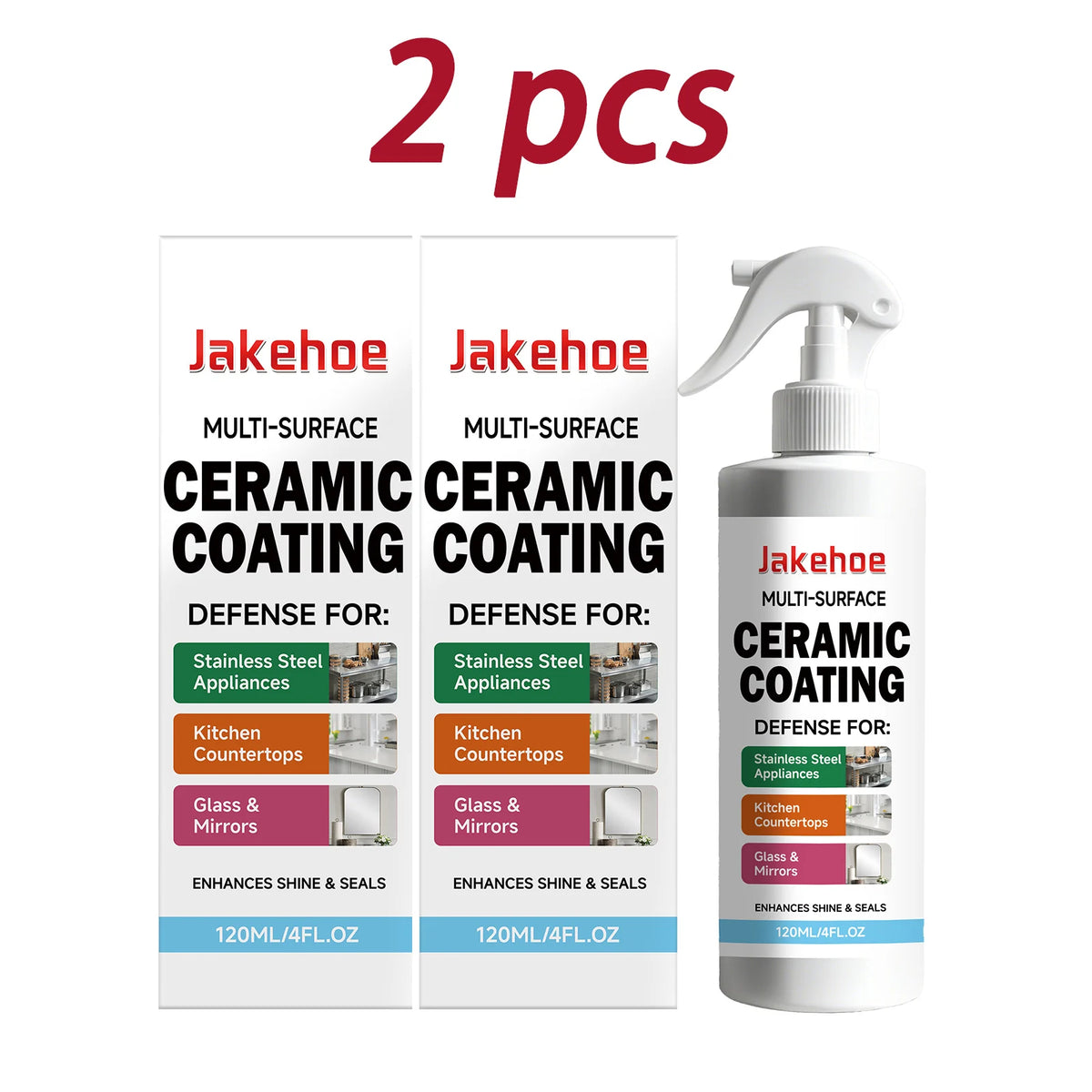 Multi-surface Ceramic Coating Spray Enhance Shine Repel Stains Waterproof & Scratch-Resistant Prote Care Long-Lasting Protection