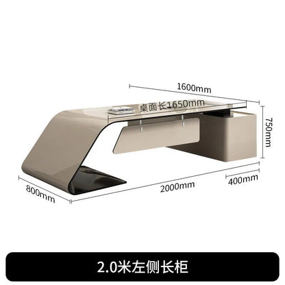 Conference Aesthetic Office Desk Reception Designer Individual Office Desk Executive Entertainment Ufficio Trendy Furniture