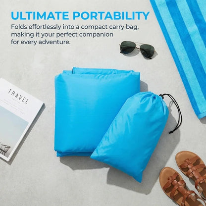 Inflatable Air Lounger Sofa Portable Quick Inflate Waterproof Camping Couch Beach Chair Poolside Travel Outdoor Sleeping Mat