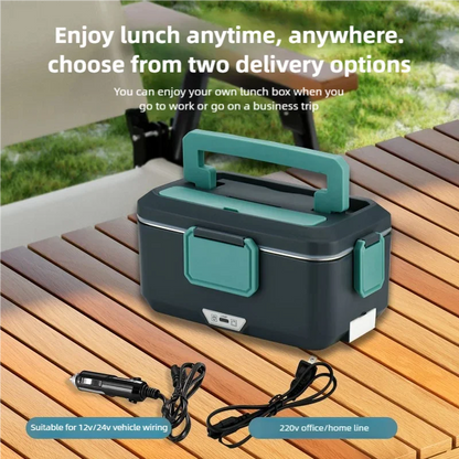 TINSOL New 3.5L Electric Lunch Box 90W Portable Food Heater Suitable for Car or Home Leak-proof Lunch Heating Microwave