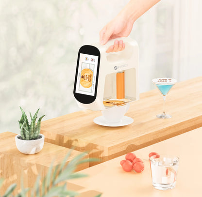 EVEBOT Smart Handheld Food Printer 5cm Print Head (Next-Gen with Visual Positioning) Flip Screen Ideal For Cafés & Coffee Shops