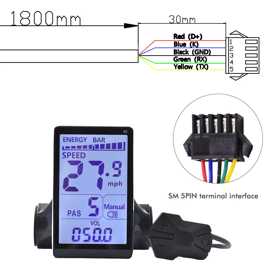 Color Wired Stopwatch Supports Electronic Shift Odometer Bike Computer Waterproof Cycling Odometer Electric Bike Accessories