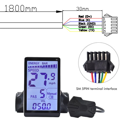 Color Wired Stopwatch Supports Electronic Shift Odometer Bike Computer Waterproof Cycling Odometer Electric Bike Accessories