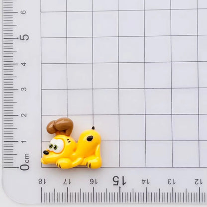 Garfield cartoon cute figurine resin accessories kawaii DIY phone case hairpin craft materials toys anime merchandise wholesale