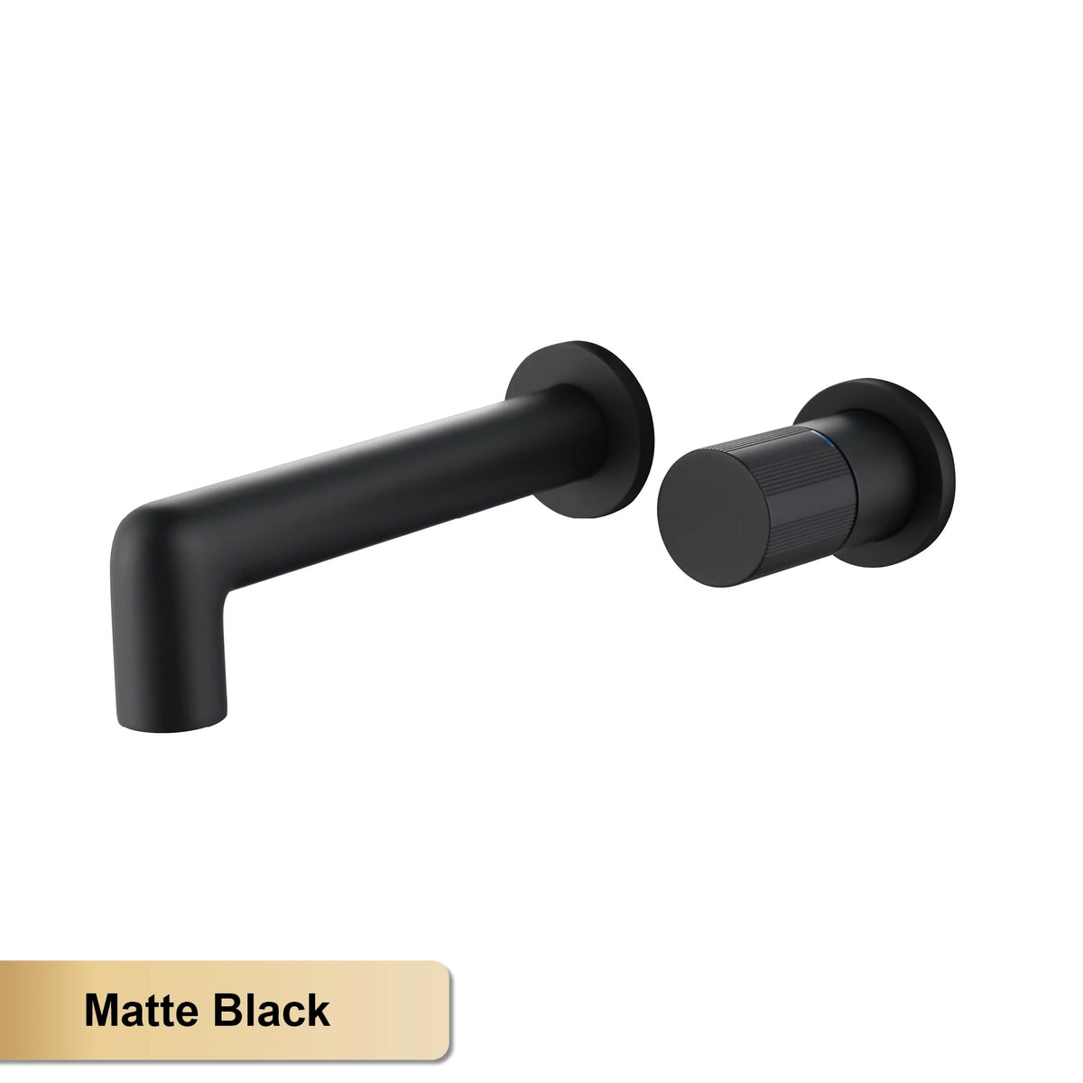 AITANA Brushed Gold Brass Wall Mounted Bathroom Faucet Single Handle Adjustable Water Pressure Hot And Cold Basin Mixer Tap