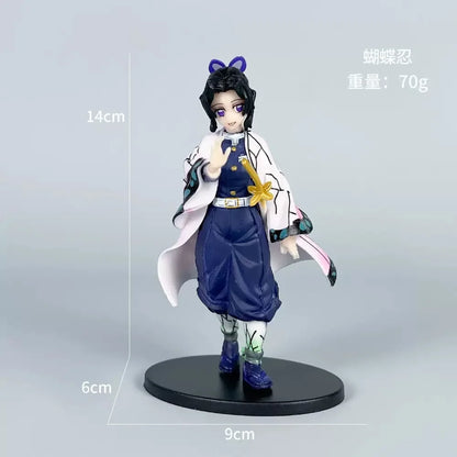Demon Slayer Love Pillar Mitsuri Kanroji Tanjiro Figurine Friendship Outfit Model Display Cute Fun Gift for Friends