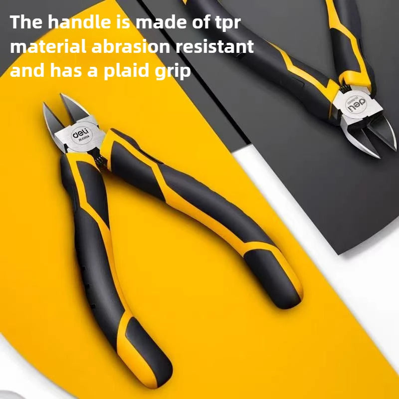 Deli Diagonal Pliers CR-V Plastic Pliers 5 / 6 inch Jewelry Wire and Cable Cutter Cutting Side Scissors Tools Electrical Tools