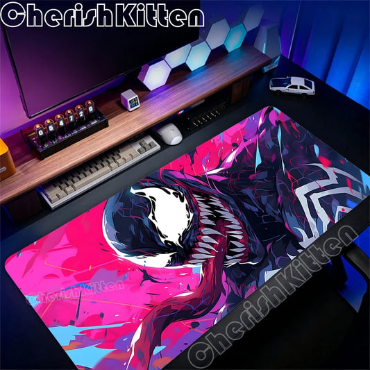 Large Game Console Mousepad Waterproof Mouse Pad Keyboard Computer Laptop Pad office Accessories XXL Marvel Venom Art Desk Mat