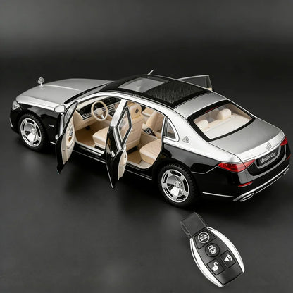 Key Control 1:22 Maybachs S680 Alloy Luxy Car Model Diecasts Metal Vehicles Car Model Simulation Sound Light Childrens Toys Gift