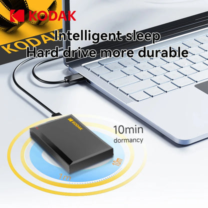 Kodak P190 Portable External Hard Drive 5Gbps 500GB 1T 2T USB3.0 Lightweight PHDD for PC Tablets PS5 XBOX Laptop Desktop