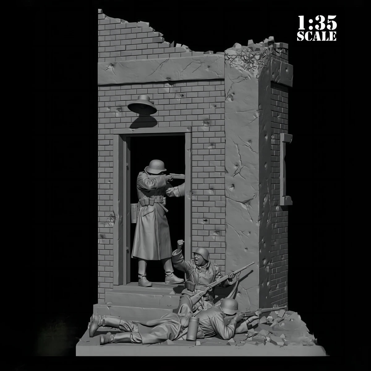 1/35       Doll resin model kit     Military theme (with scene)    Unassembled and uncolored   344C