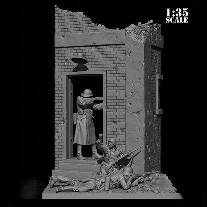 1/35       Doll resin model kit     Military theme (with scene)    Unassembled and uncolored   344C