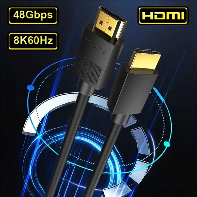 MIZIQIER Long 8K HDMI 2.1 Cables,  48Gbps Ultra High Speed Braided Cord-4K@120Hz 8K@60Hz for Roku TV/PS5/PS4/HDTV/RTX 3080 3090