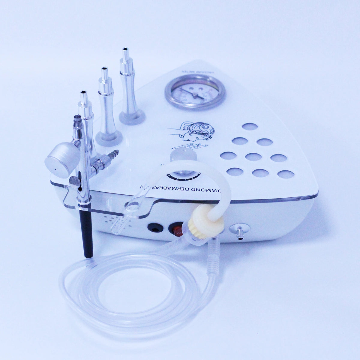 Beemyi Diamond Tip Facial Microdermabrasion Machine - Skin Exfoliation Vacuum Therapy Device for Wrinkle Reduction