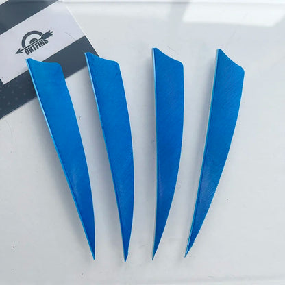 ONTFIHS 50PCS Archery Fletching RW 4" Shield Arrow Feathers with Natural Turkey Feathers