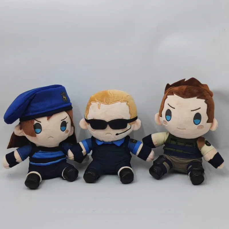 【In Stock】HOT Game Resident Evil Jill Valentine Plush STARS Captain Wesker Plush Anime Chris Leon Scott Kennedy Plush Fans Gift