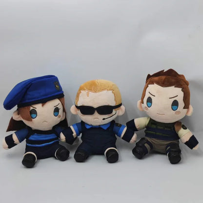 【In Stock】HOT Game Resident Evil Jill Valentine Plush STARS Captain Wesker Plush Anime Chris Leon Scott Kennedy Plush Fans Gift