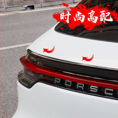 FOR Porsche Macan Gts Car Spoiler Macan Turbo Rear Tail Light Decorative Parts Real Carbon Fiber Spoiler 2018-2020