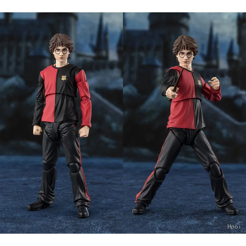 Bandai S.H.Figuarts Harry Potter The Goblet of Fire Model Kit Genuine SHF Harry Potter Lord Voldemort Moive Action Figure Toys