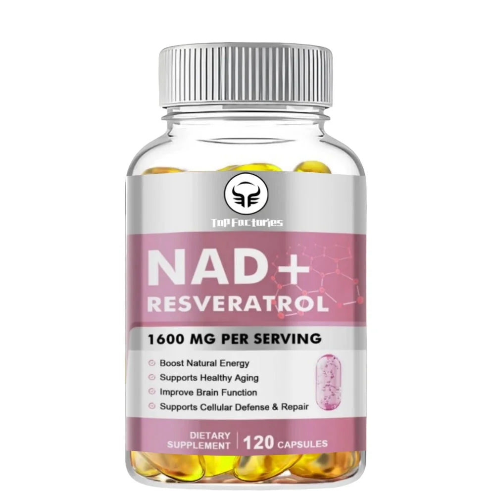 NAD Supplement, 1600mg - Liposomal NAD+Supplements Resveratrol, Nad Plus Promotes Supplements
