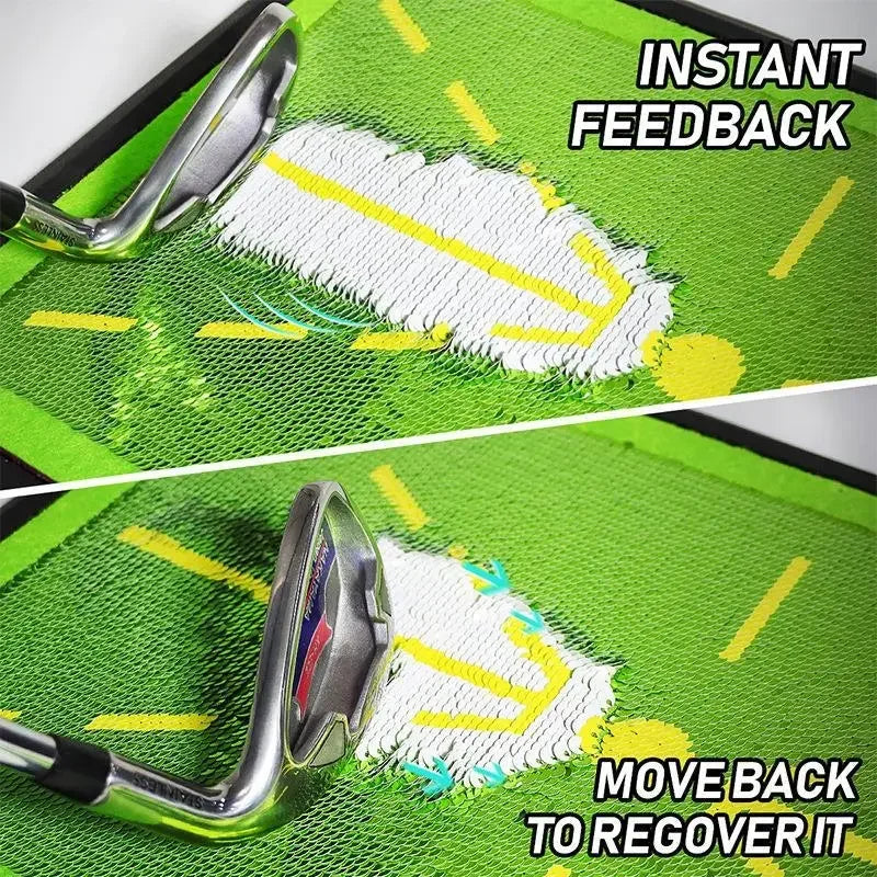 Golf Strike Mat Bead Display Track Beginner Training Trace Detection Pad Swing Exerciser PM130-B